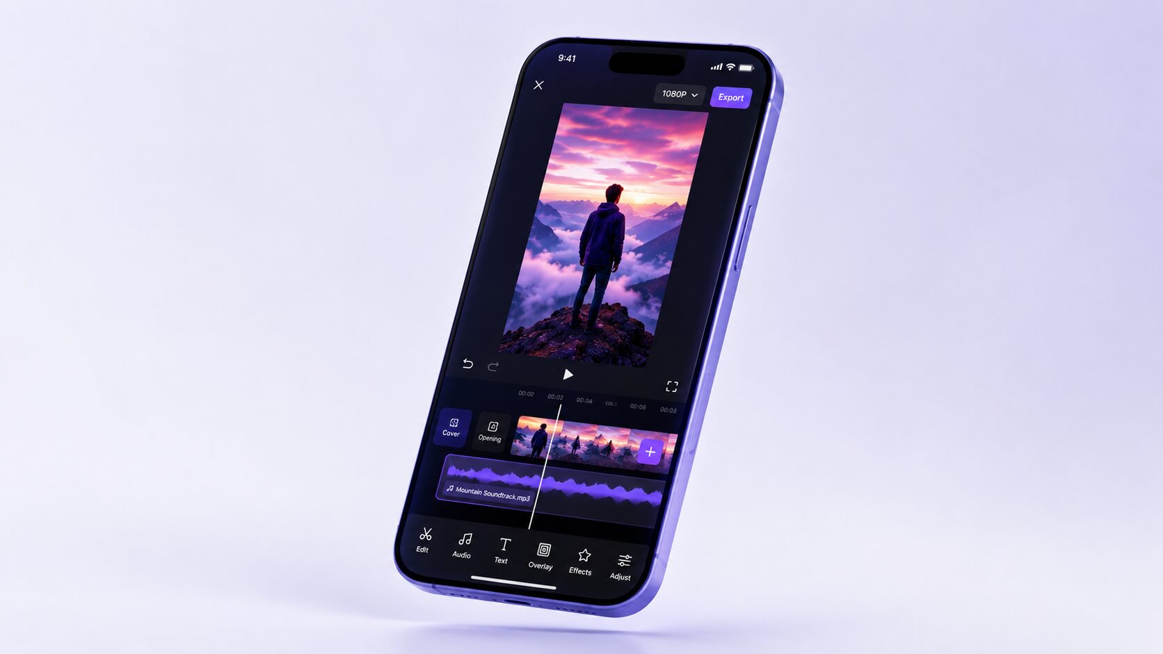 A modern smartphone interface displaying a viral short-form video edit created by the best social media marketing agency in usa